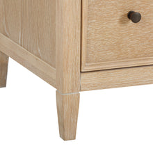 Bristol Park 62" Whitewashed Oak Wood 6-Drawer Dresser