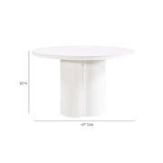 Elora 47" Lacquer Round Dining Table