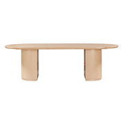 Marlow 102" Wood Oval Dining Table