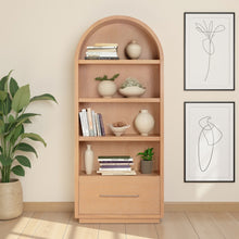 Marlow Wood Bookcase With File Drawer
