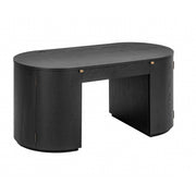 Marlow 64" Wood Executive Desk With Storage