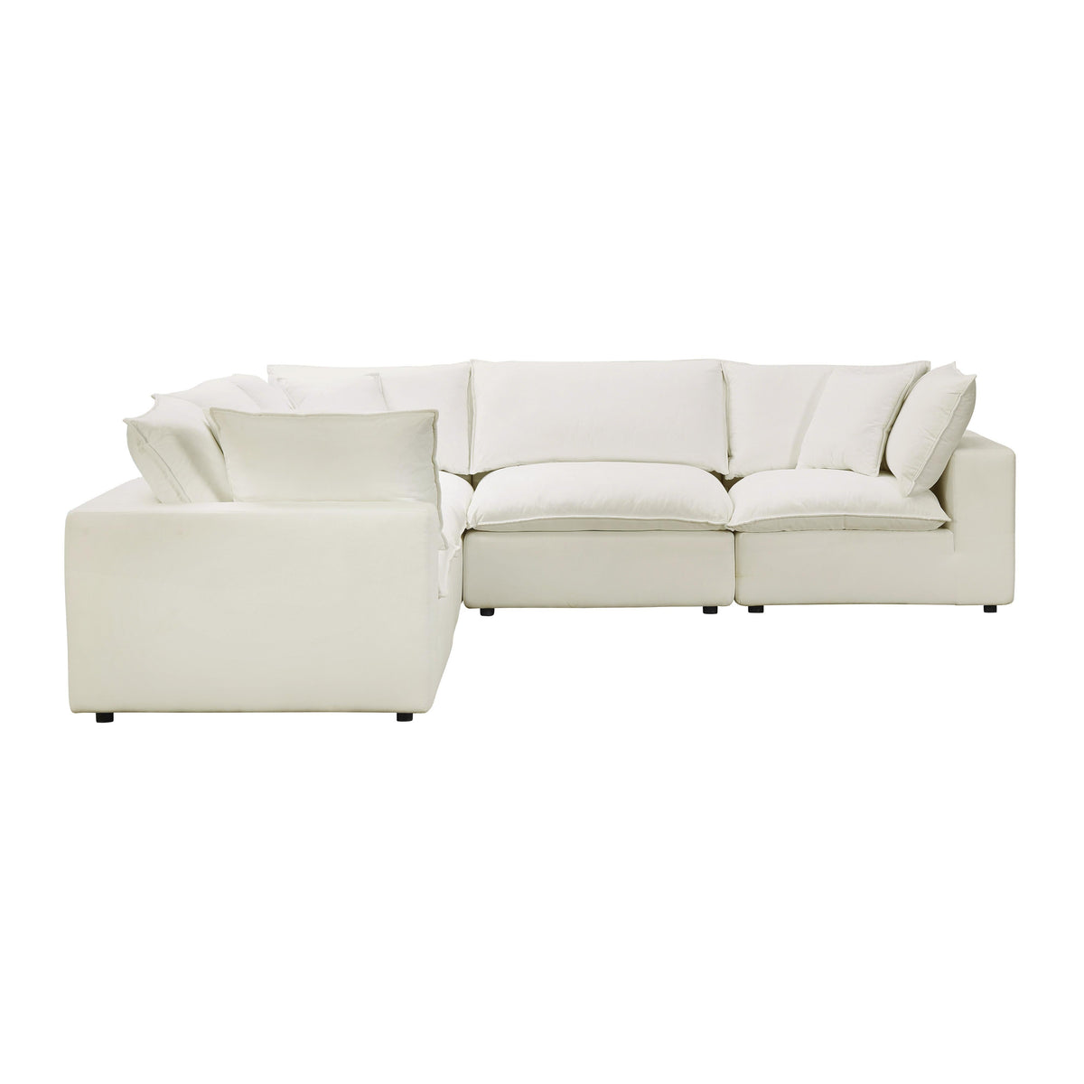 Cali 5-Piece Performance Fabric Modular L-Sectional