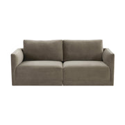 Willow 74" Performance Velvet Modular Loveseat