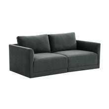 Willow 74" Performance Velvet Modular Loveseat