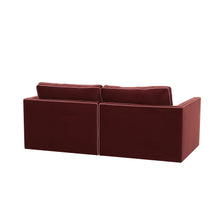 Willow 74" Performance Velvet Modular Loveseat