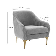 Serena Performance Velvet Accent Chair