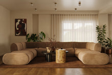Zenith 8-Piece Latte Brown Performance Velvet Modular U-Sectional