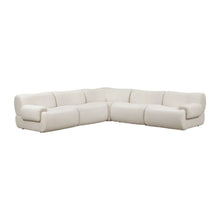 Zenith 5-Piece Contract-Grade Upcycled Fabric Modular L-Sectional