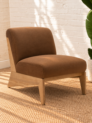 Raven Accent Chair in Mocha Brown