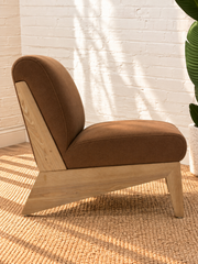 Raven Accent Chair in Mocha Brown