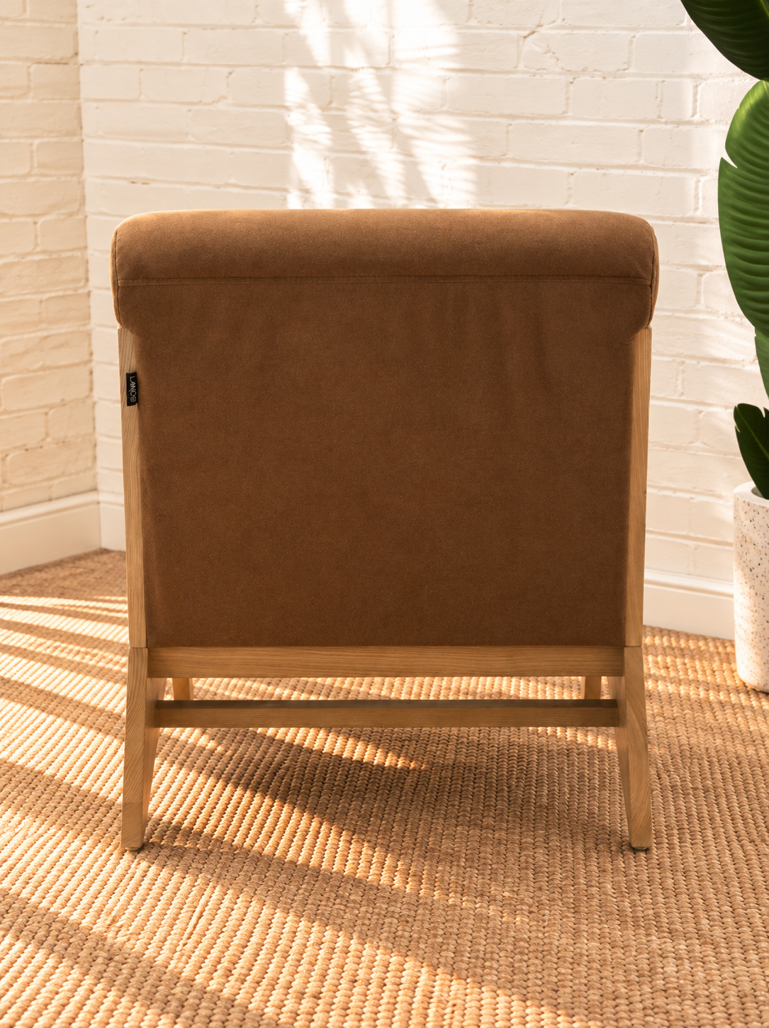 Raven Accent Chair in Mocha Brown