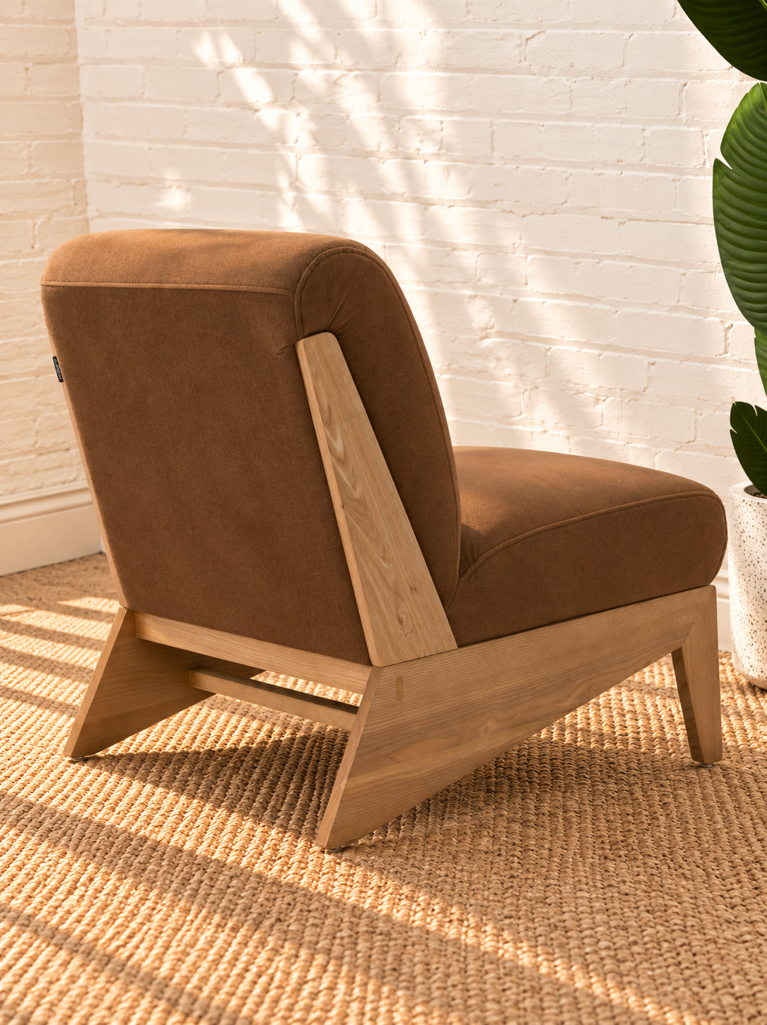 Raven Accent Chair in Mocha Brown