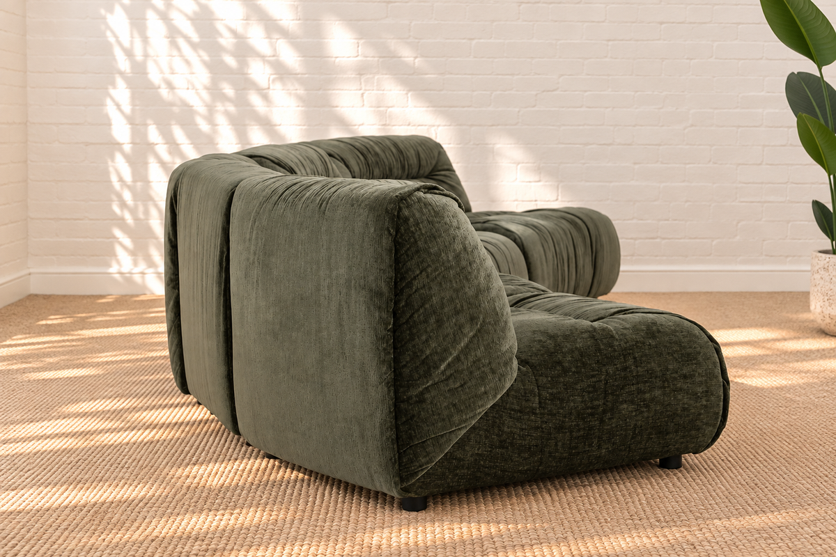 Reid Five Piece Sectional Sofa in Forest Sage