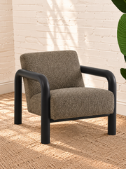 Riviera Lounge Chair in Onyx