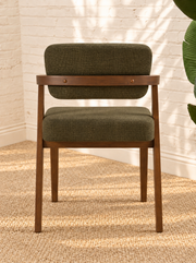 Royce Dining Armchair in Deep Olive