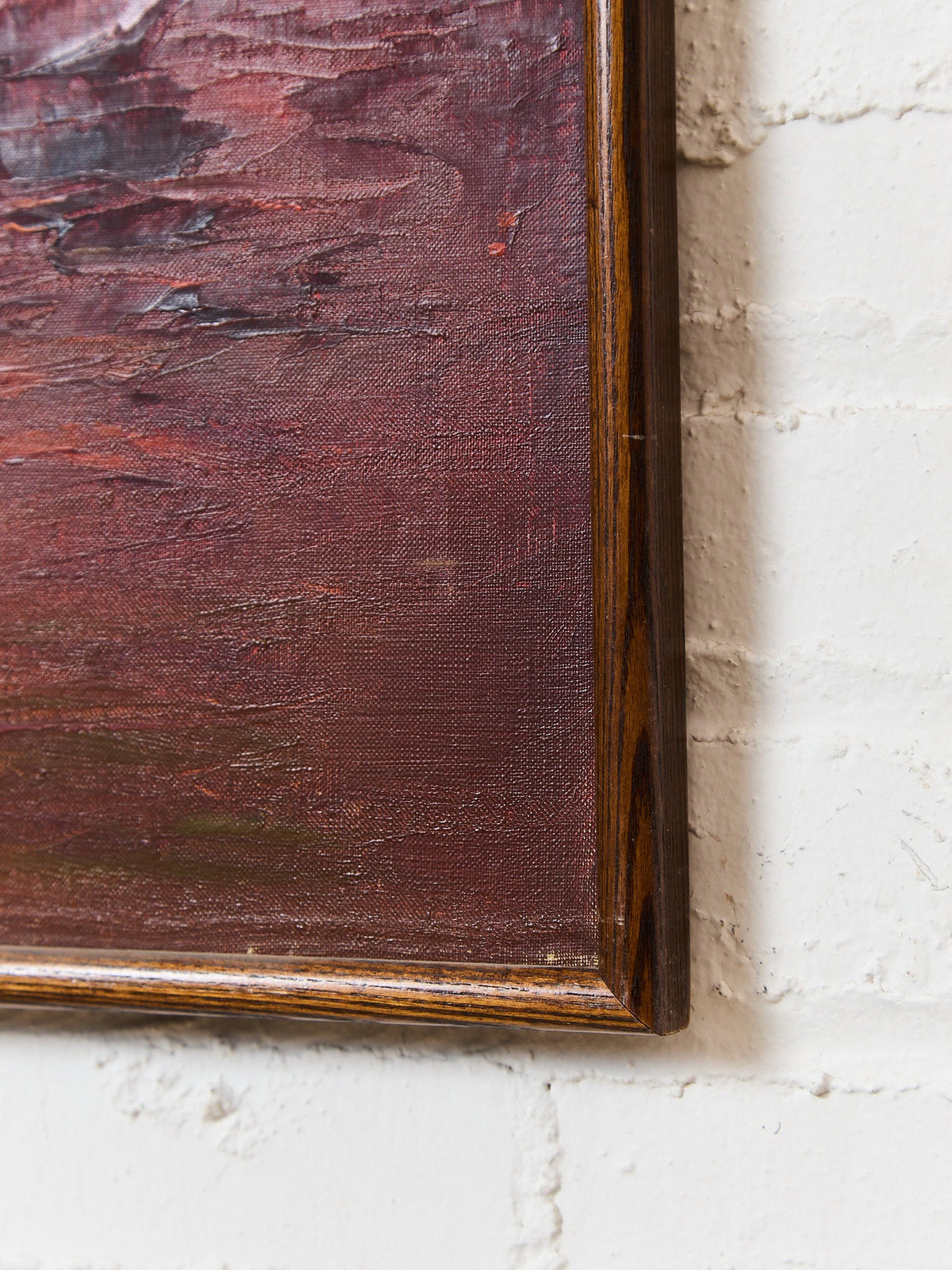 Luminous Vintage Sailboat, Mid-century Painting