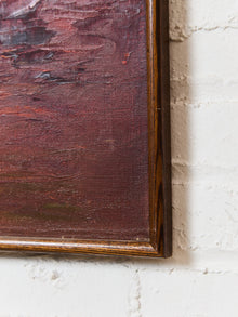 Luminous Vintage Sailboat, Mid-century Painting