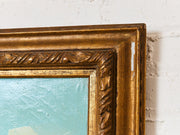 Signed Oil Painting of Ships Fine Art Framed