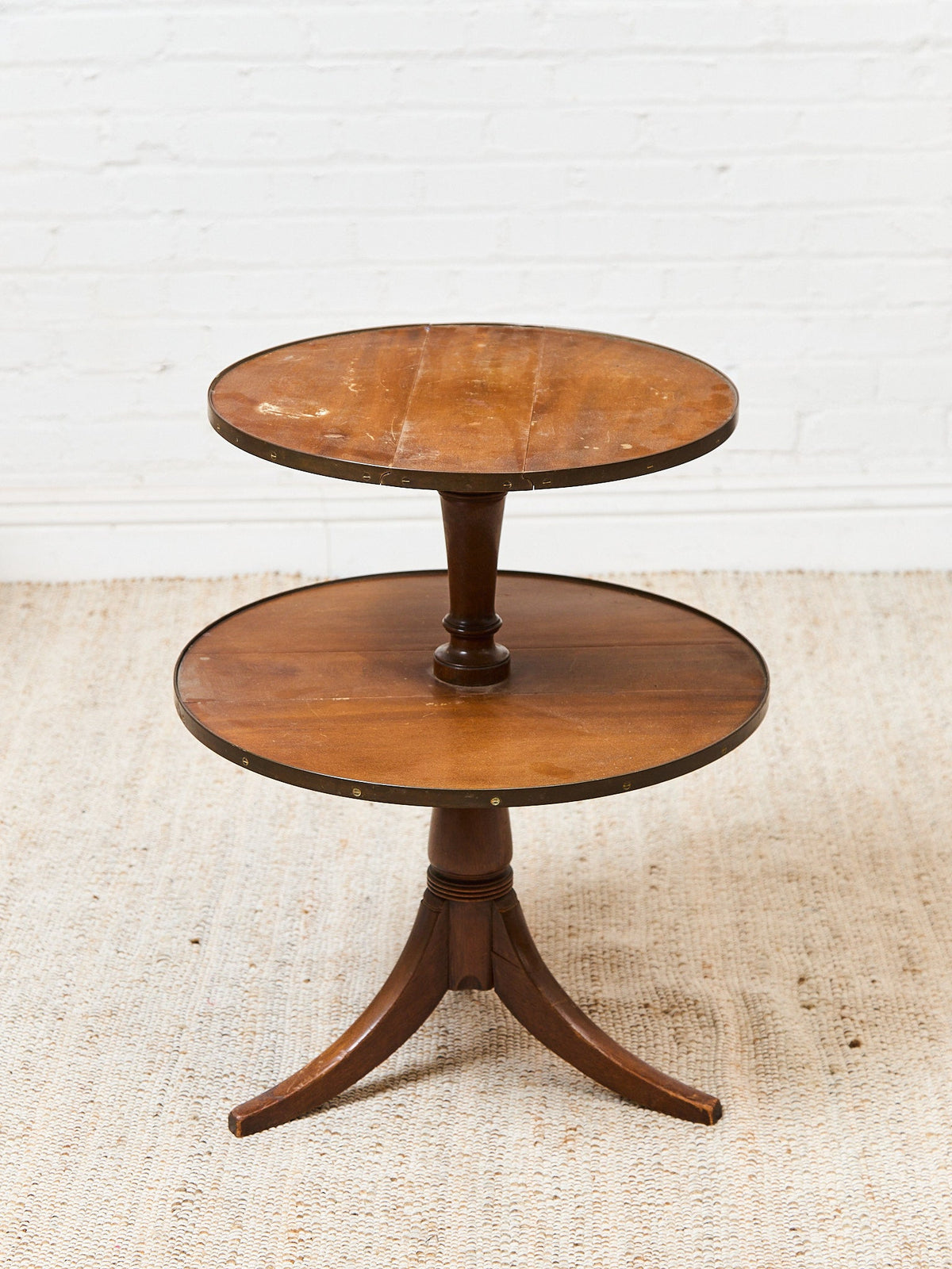 Two Tier Vintage Antique Drop-down Occasional Table