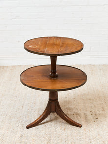 Two Tier Vintage Antique Drop-down Occasional Table