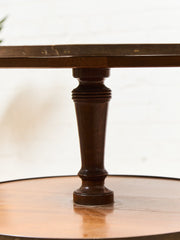 Two Tier Vintage Antique Drop-down Occasional Table