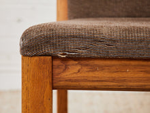 Set of 4 Brown Oak 1970s Dining Chairs