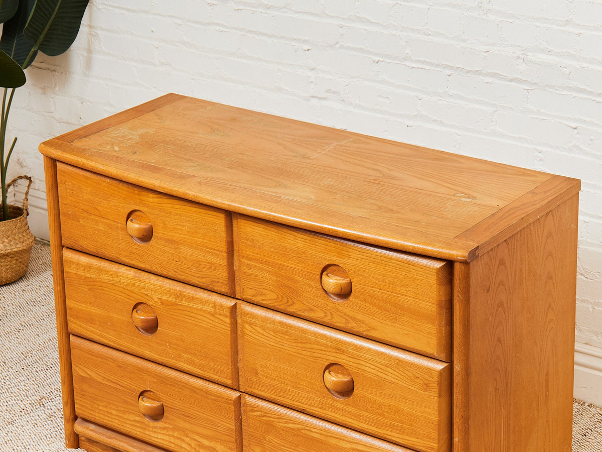 Vintage Oak 3-Drawer Dresser, 44-Inch