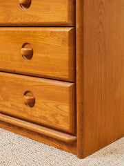 Vintage Oak 3-Drawer Dresser, 44-Inch