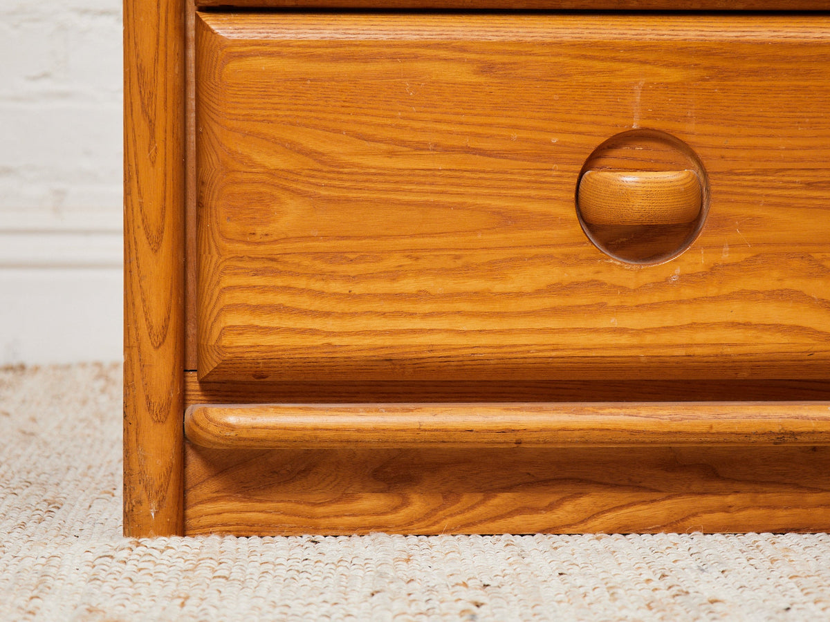 Vintage Oak 3-Drawer Dresser, 44-Inch