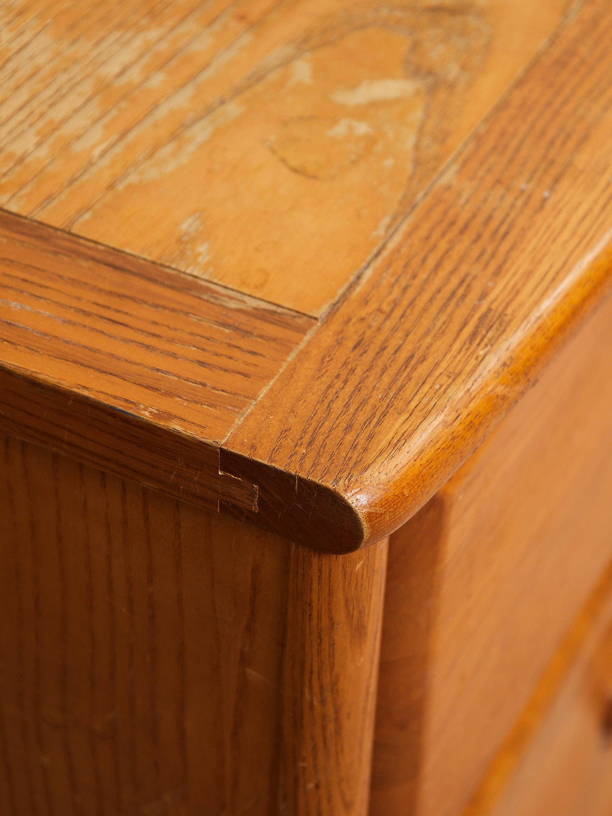 Vintage Oak 3-Drawer Dresser, 44-Inch