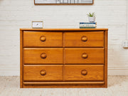 Vintage Oak 3-Drawer Dresser, 44-Inch