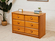 Vintage Oak 3-Drawer Dresser, 44-Inch