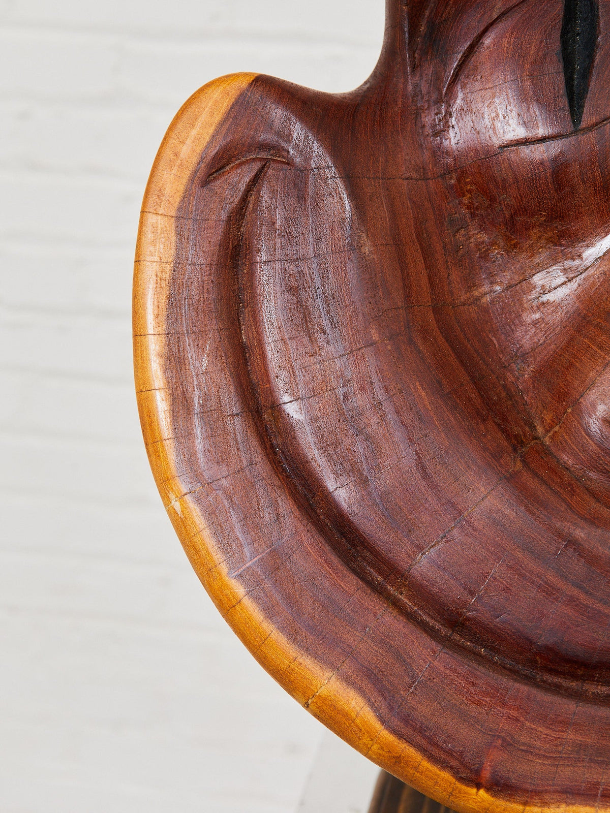 “Cochi-Cat” Mesquite Wood Sculpture by G. Valentin