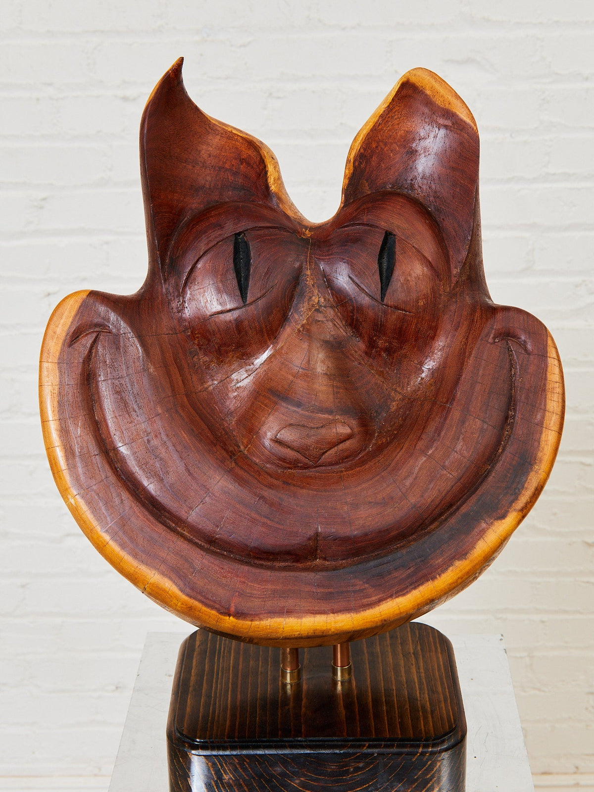 “Cochi-Cat” Mesquite Wood Sculpture by G. Valentin