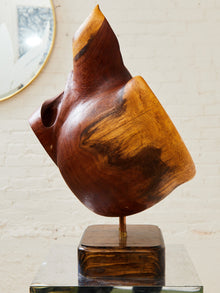 “Cochi-Cat” Mesquite Wood Sculpture by G. Valentin
