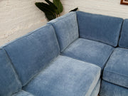Diana Modular Sofa with Right Facing Bumper in Amici Denim