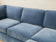 Diana Modular Sofa with Right Facing Bumper in Amici Denim