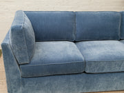 Diana Modular Sofa with Right Facing Bumper in Amici Denim