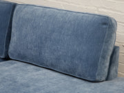 Diana Modular Sofa with Right Facing Bumper in Amici Denim