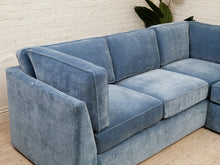 Diana Modular Sofa with Right Facing Bumper in Amici Denim