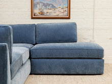 Diana Modular Sofa with Right Facing Bumper in Amici Denim
