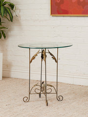 Occasional Table with Italian Gilded Base