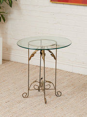 Occasional Table with Italian Gilded Base
