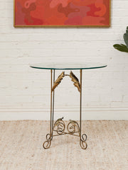Occasional Table with Italian Gilded Base