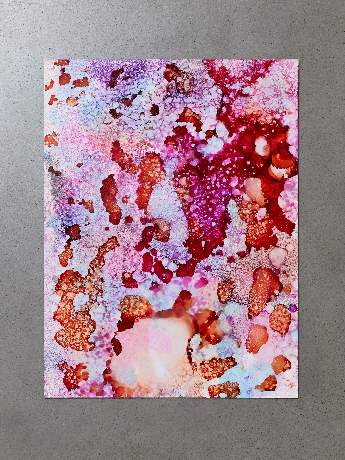 Originql Painting Chromatic Sediment I: Pink Core