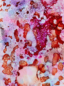 Originql Painting Chromatic Sediment I: Pink Core