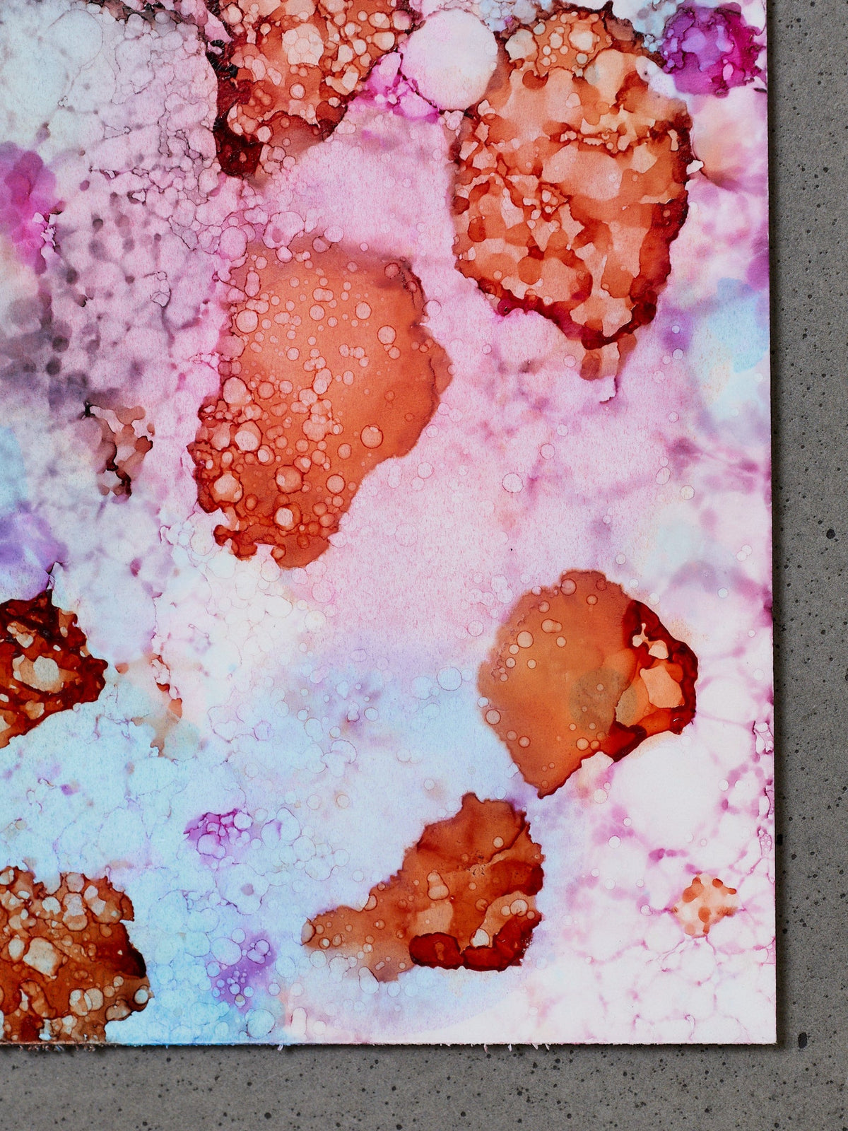 Originql Painting Chromatic Sediment I: Pink Core