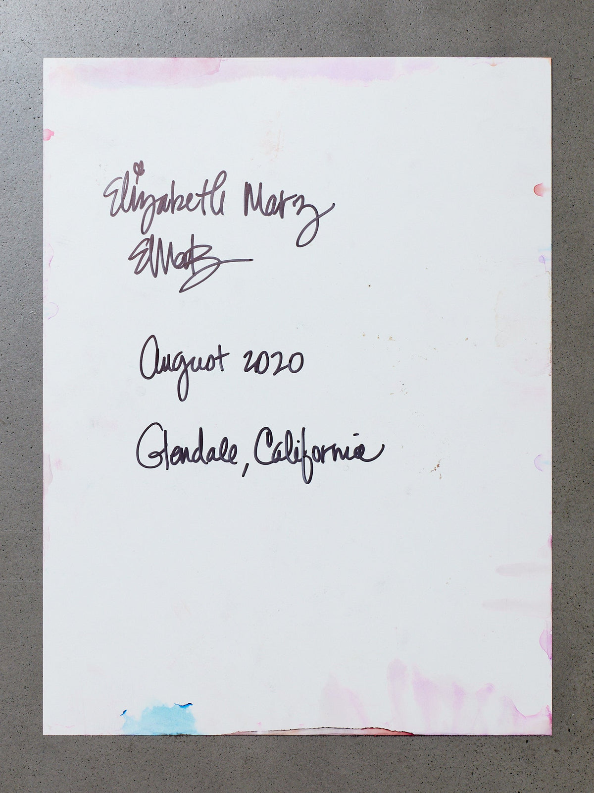 Originql Painting Chromatic Sediment I: Pink Core