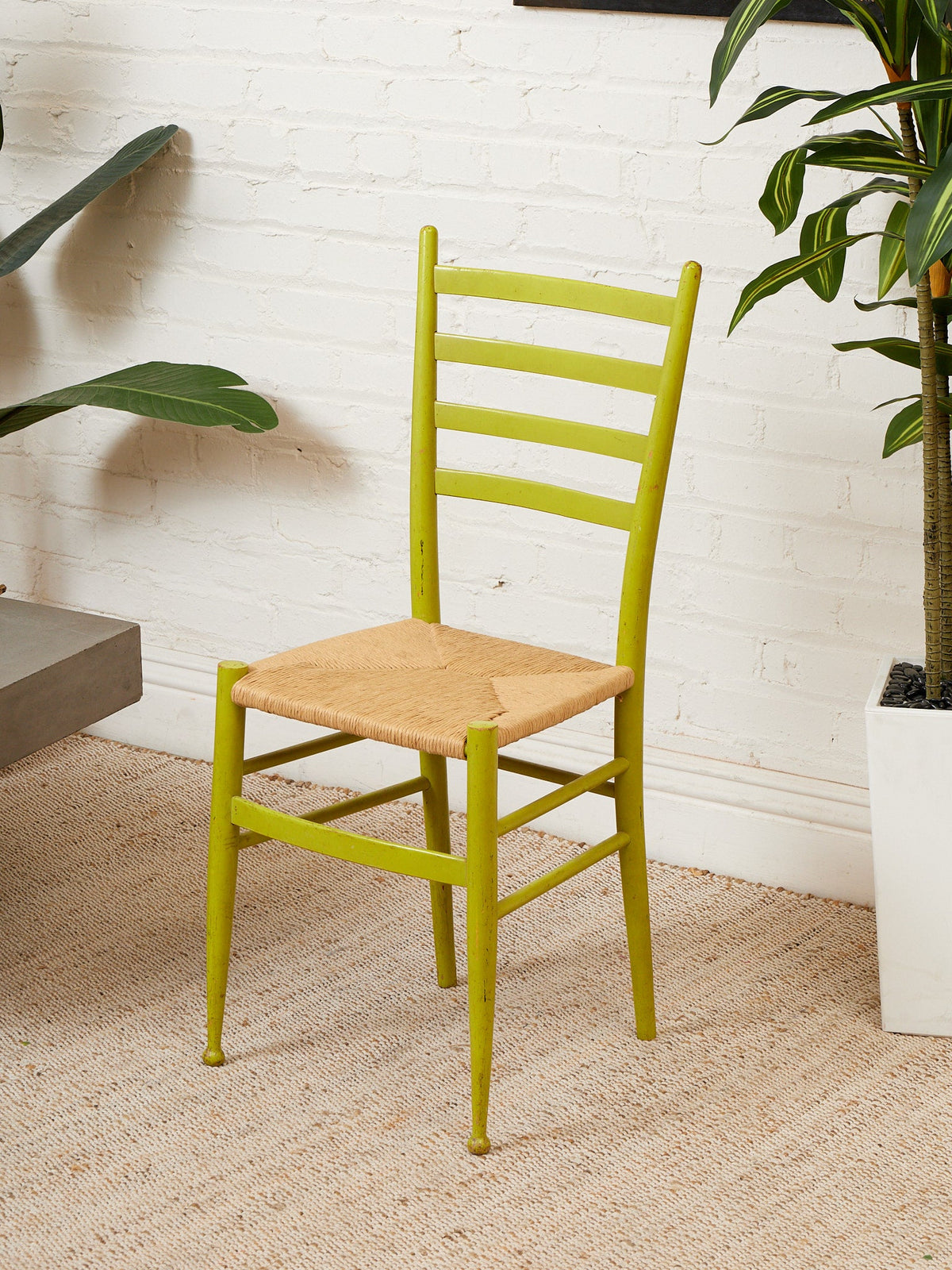 Single Woven Scandinavian Chair