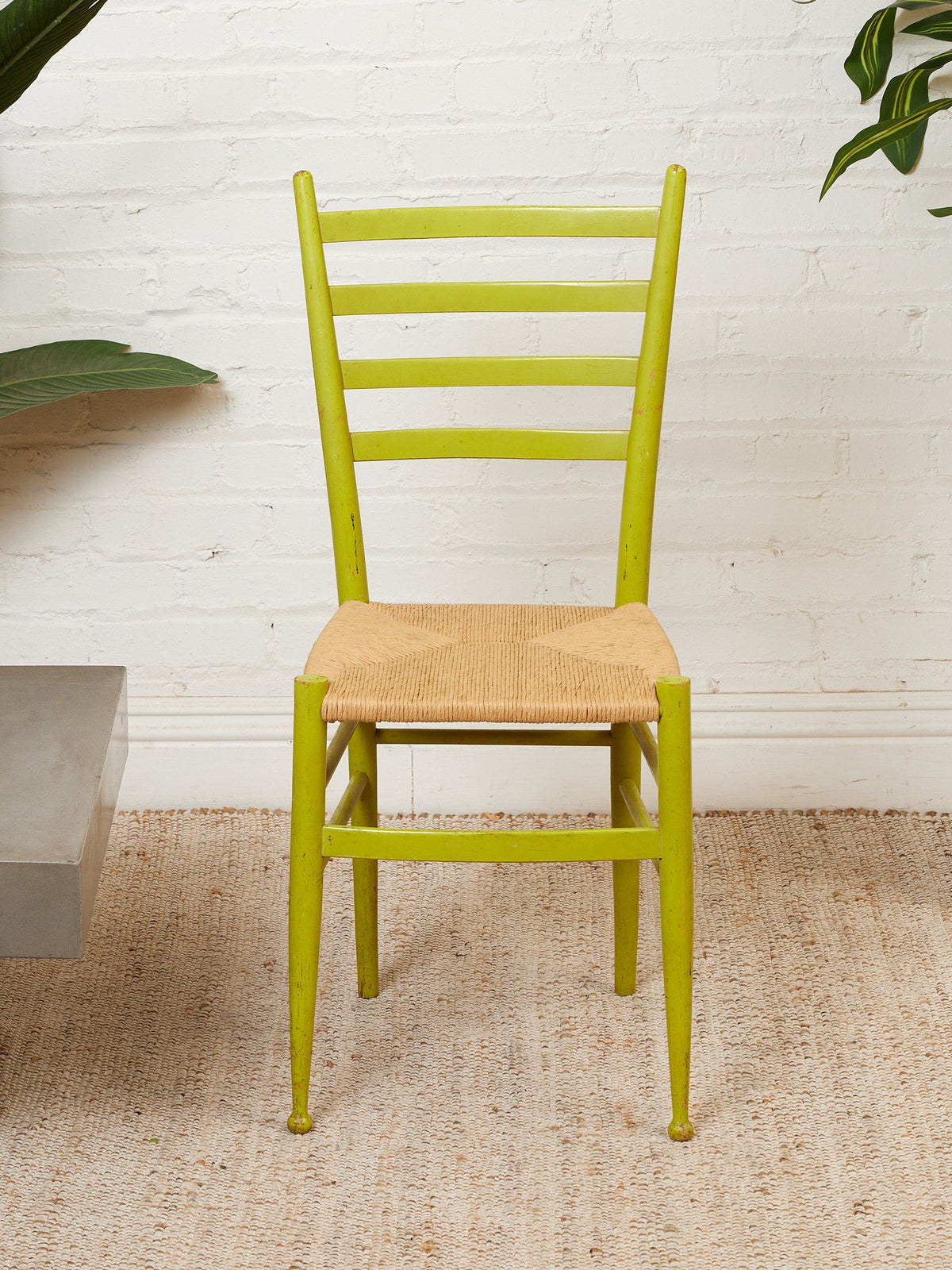 Single Woven Scandinavian Chair